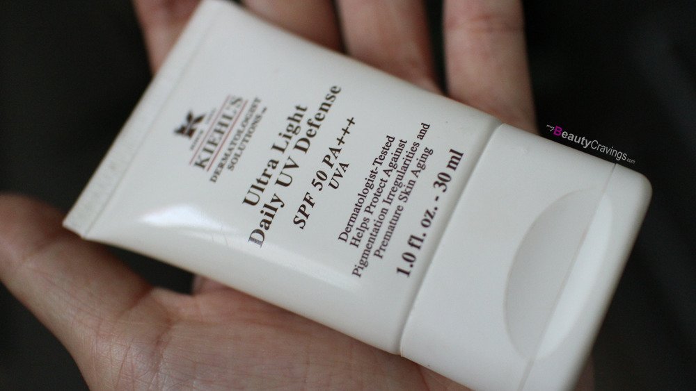 Tiny tube on hand (Kiehl's Ultra Light Daily UV Defense)