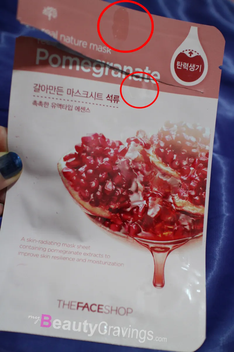 Review The Face Shop Real Nature Pomegranate Mask Mybeautycravings
