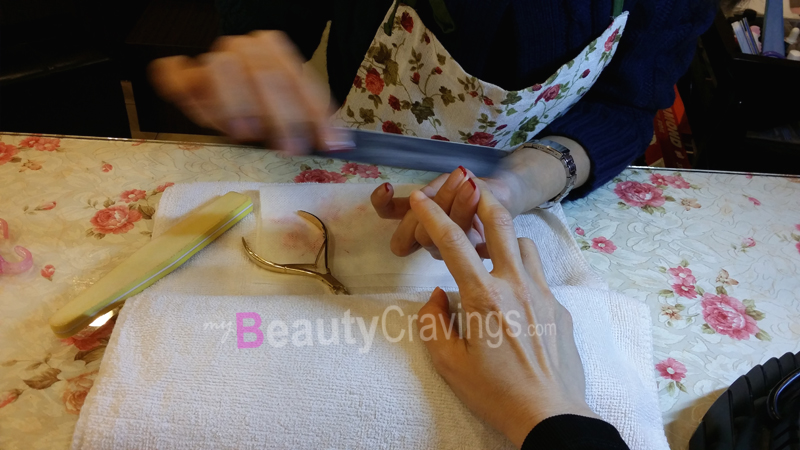Speedy work at De' Touch Beauty Care Nail Salon