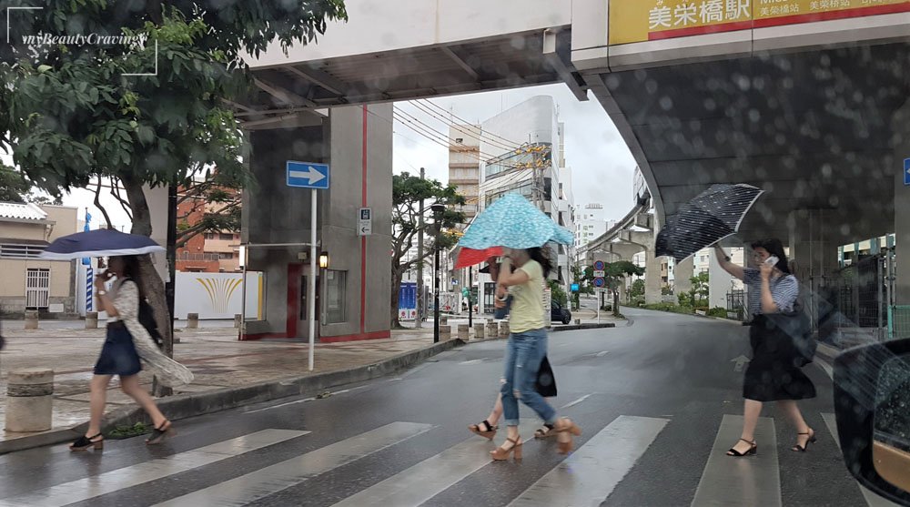 Typhoon in Japan