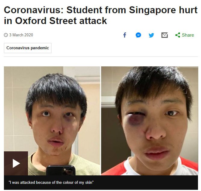 Covid-19 Anti-Chinese UK
