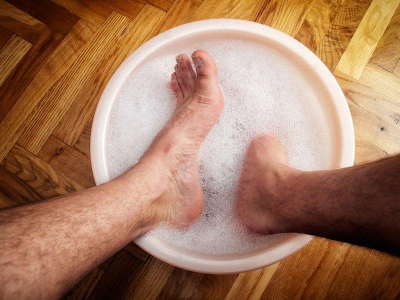 Feet soaking