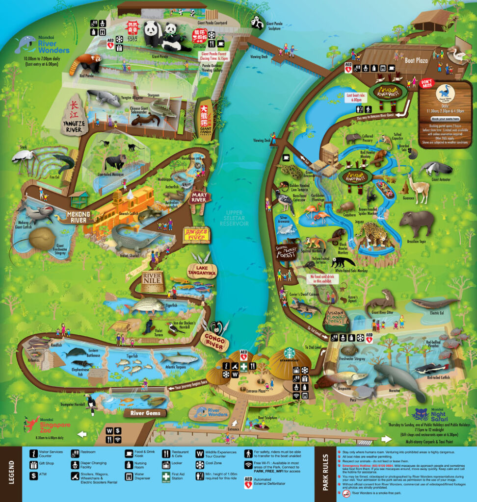 River Wonders map