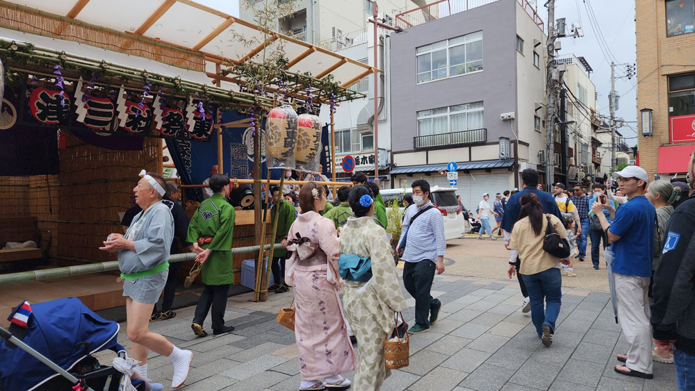 Nakamise-Dori Street during Sanja Matsuri Festival