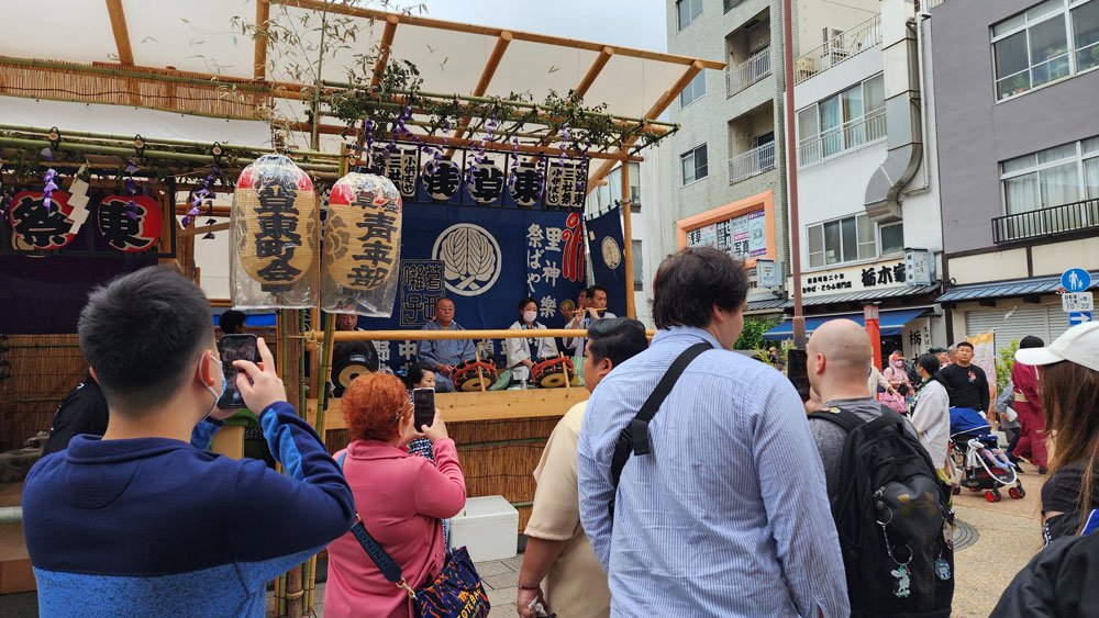 Nakamise-Dori Street during Sanja Matsuri Festival